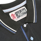 REPLAY Mens Black Polo Shirt XL Cotton Short Sleeve Embroidered Logo