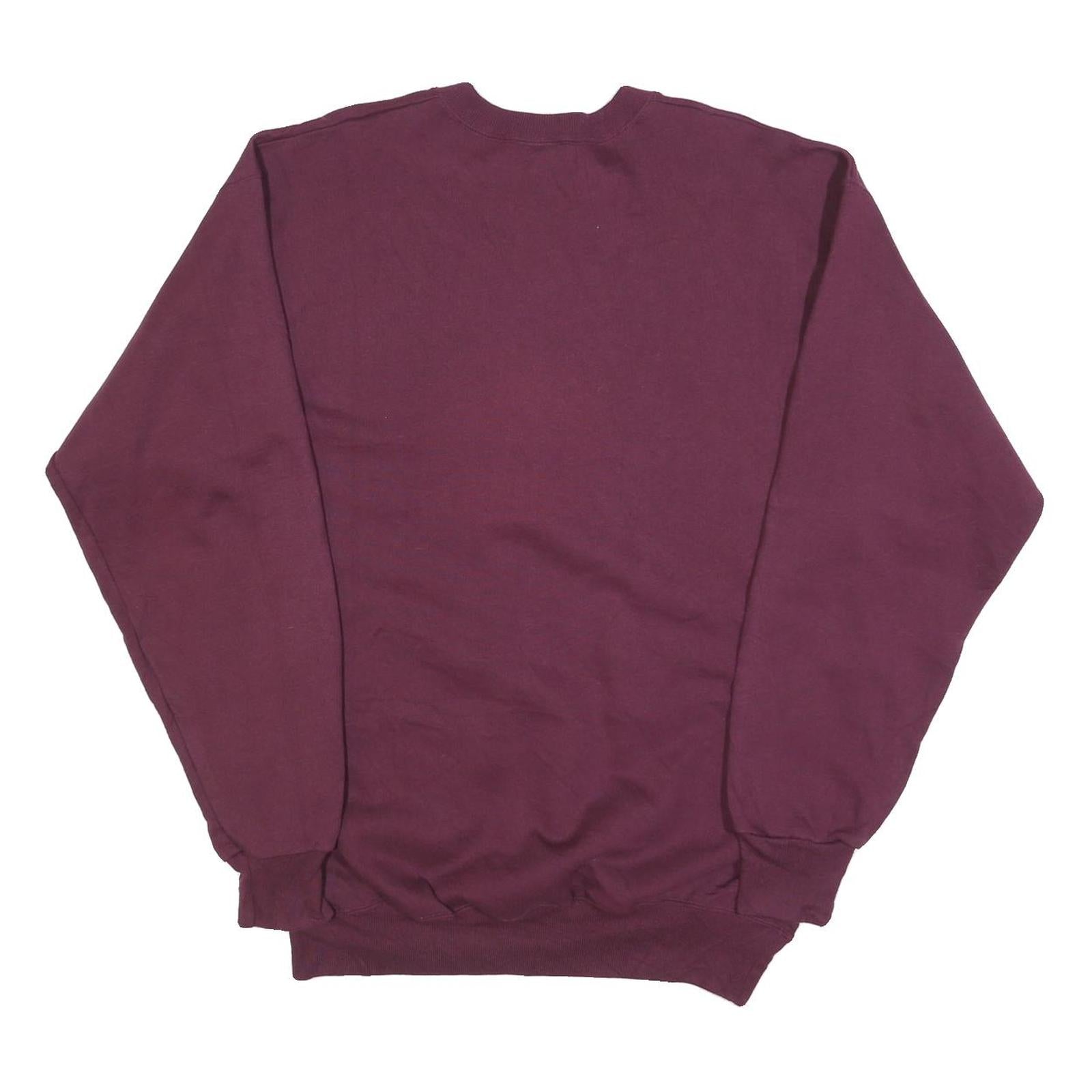 CHAMPION Mens Maroon University Of Indianapolis Crew Neck L Cotton Blend