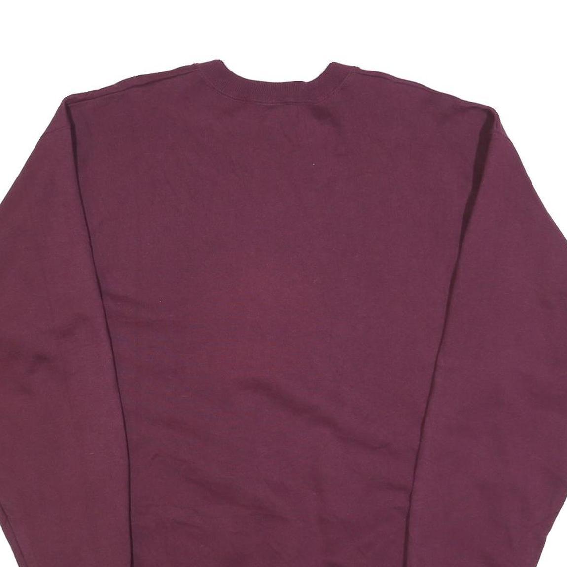 CHAMPION Mens Maroon University Of Indianapolis Crew Neck L Cotton Blend