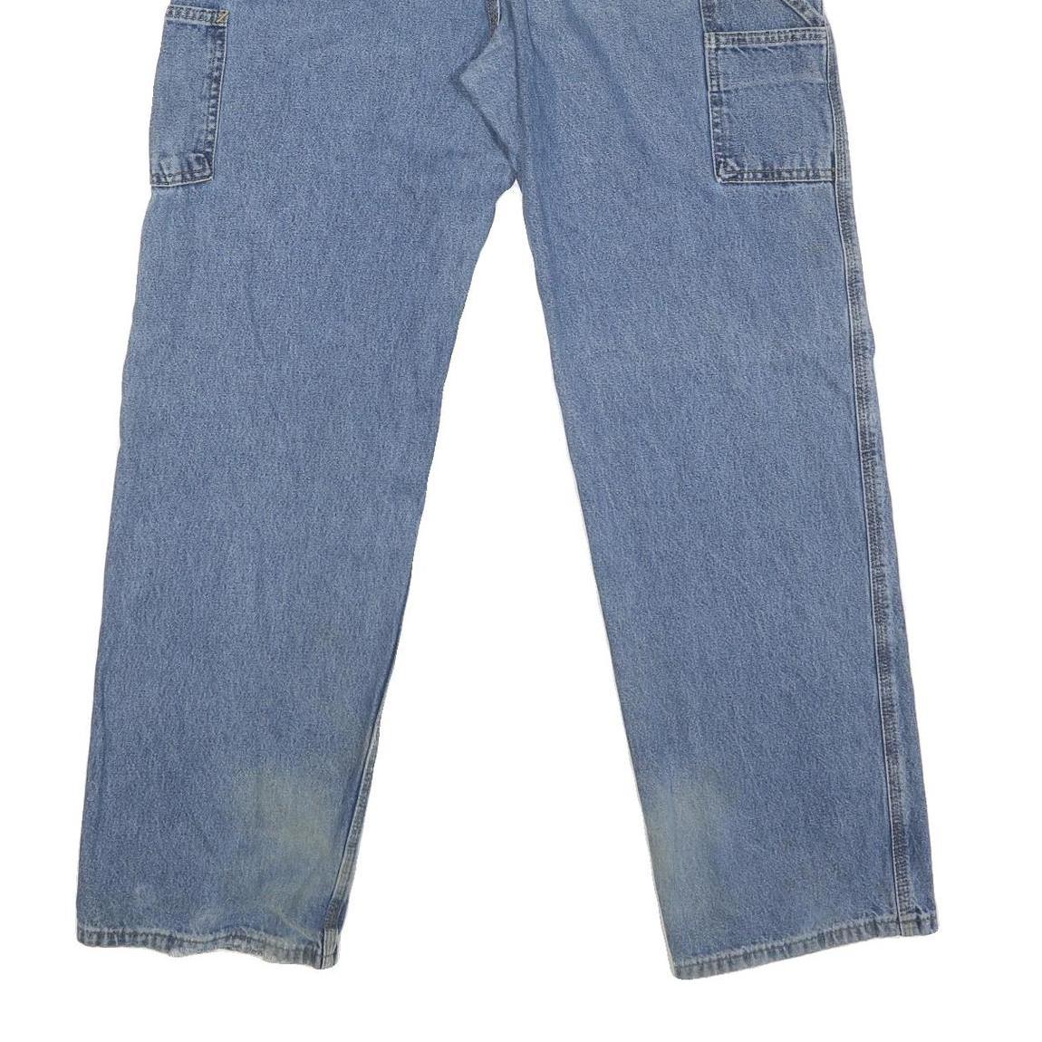 CARHARTT Mens Jeans Blue Regular Straight Denim Medium W34 L32 Workwear