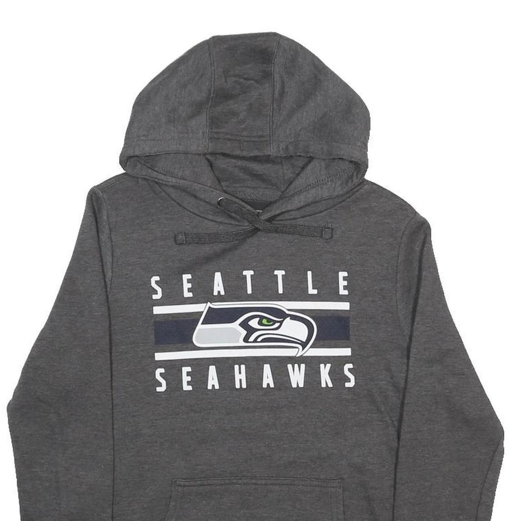 NFL Womens Grey Seattle Seahawks Pullover Hoodie M Cotton Blend