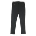 CALVIN KLEIN JEANS Womens Slim Black Slim Tapered Trousers W30 L30 Stylish Fit