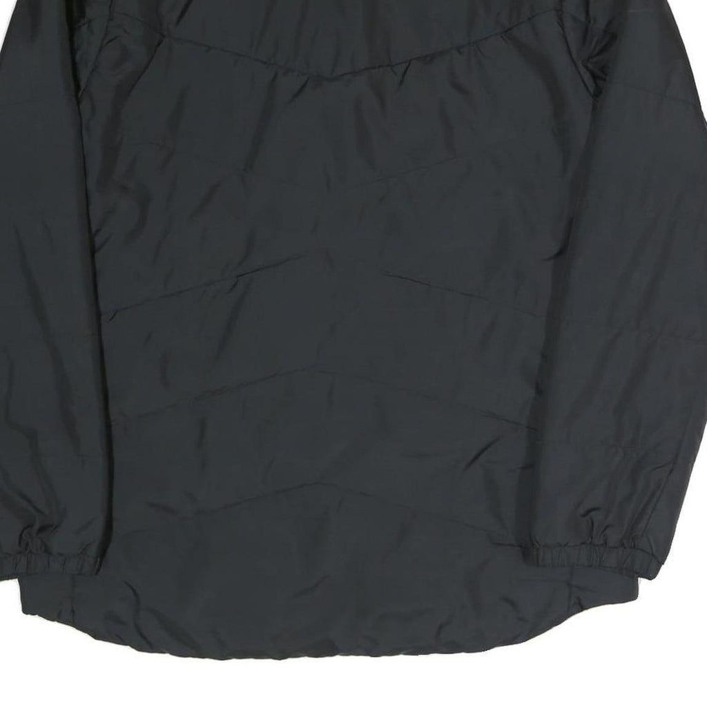 ADIDAS Mens Black Jacket L Polyester Blend Zip Plain Sportswear Casual Outerwear