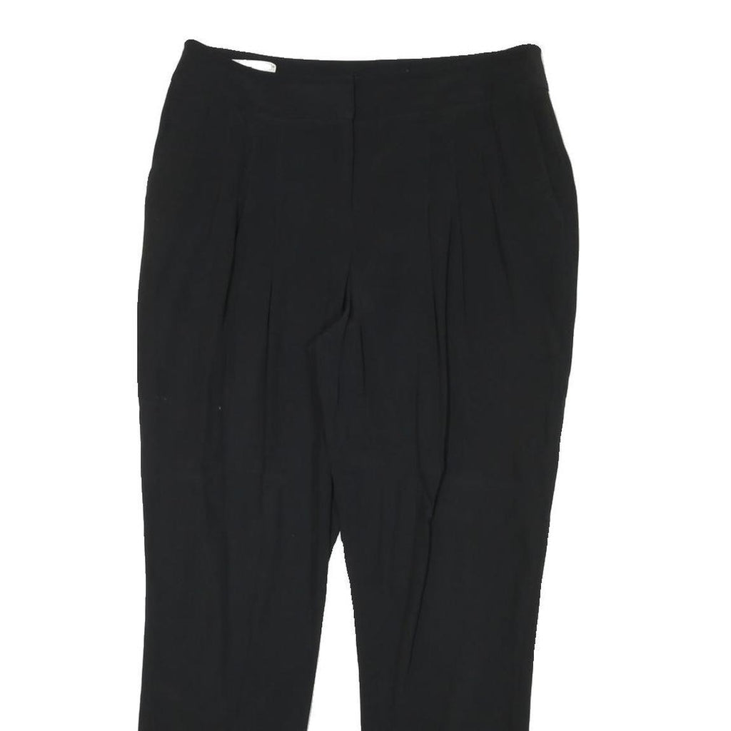 KAREN MILLEN Womens Polyester Blend Black Slim Tapered Trousers W32 L28 Workwear