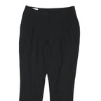KAREN MILLEN Womens Polyester Blend Black Slim Tapered Trousers W32 L28 Workwear