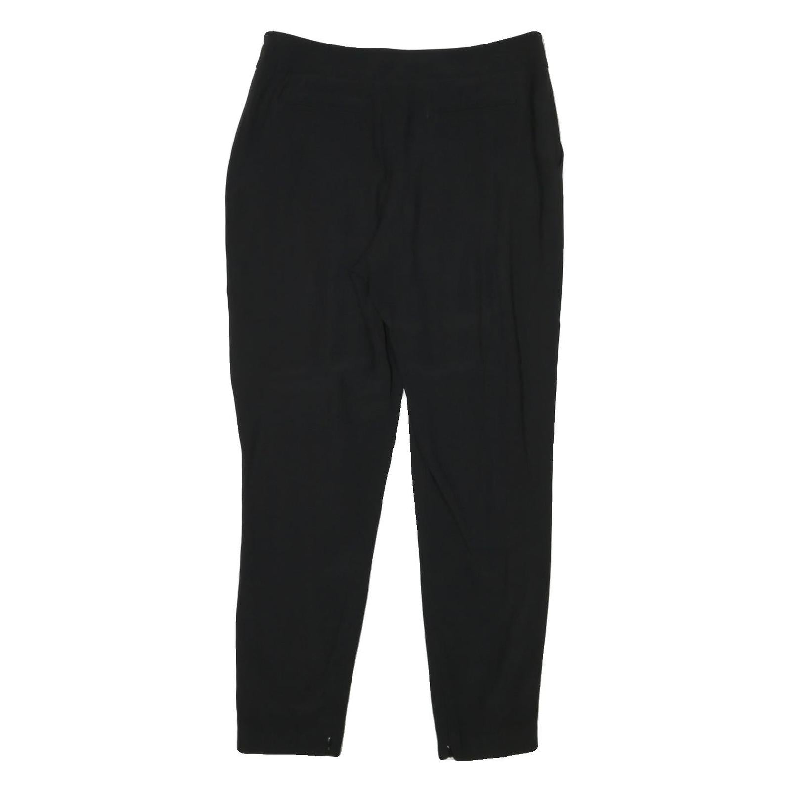 KAREN MILLEN Womens Polyester Blend Black Slim Tapered Trousers W32 L28 Workwear