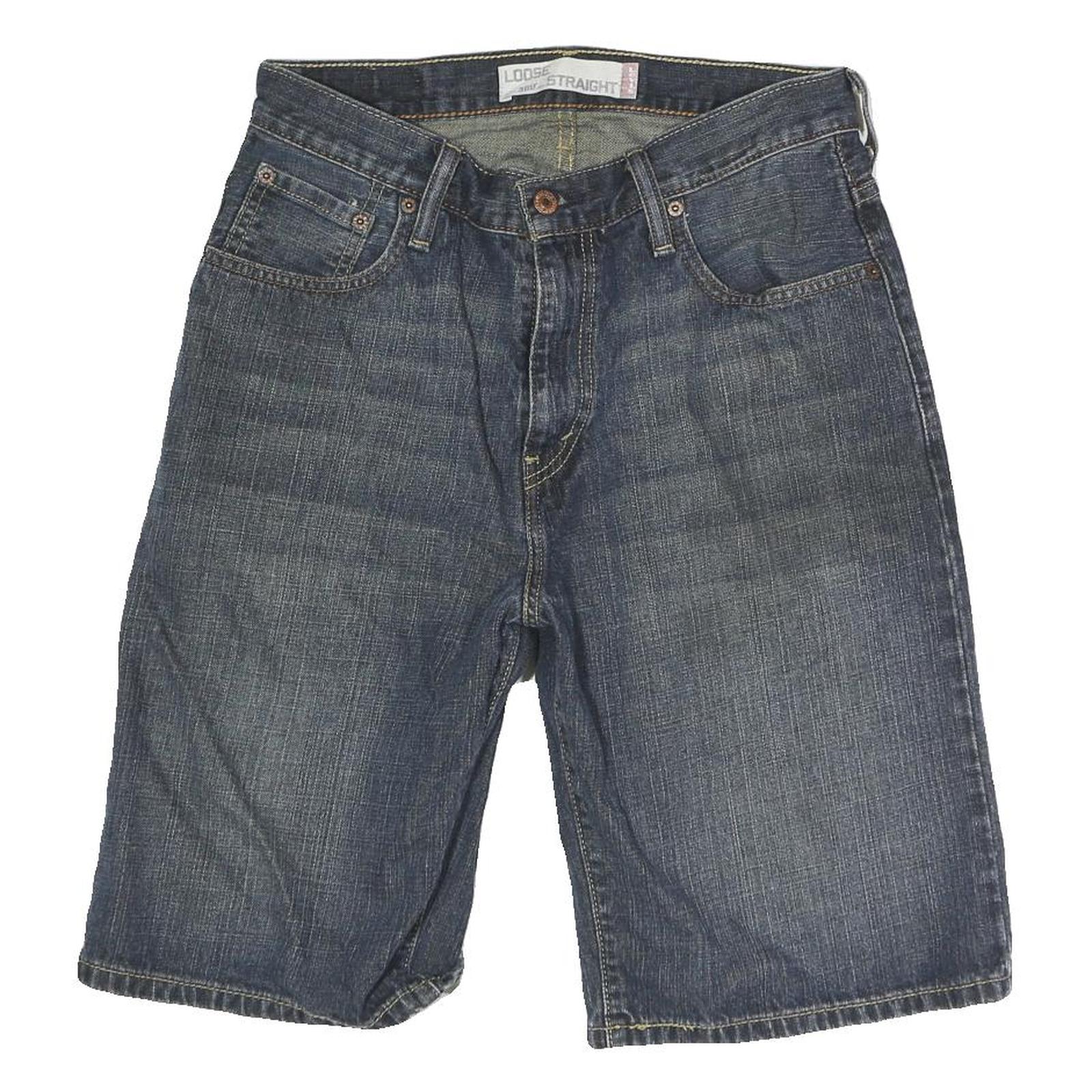 LEVI'S Mens Denim Blue Loose Straight Shorts M W30 Casual Cotton Summer Wear