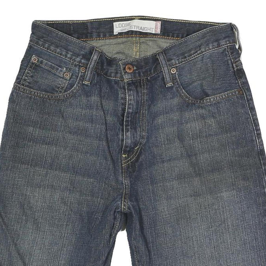 LEVI'S Mens Denim Blue Loose Straight Shorts M W30 Casual Cotton Summer Wear
