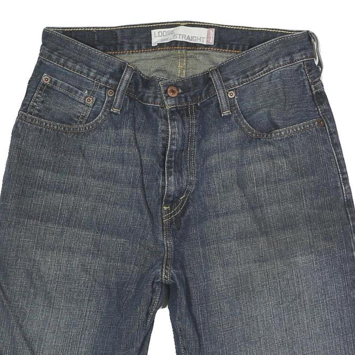 LEVI'S Mens Denim Blue Loose Straight Shorts M W30 Casual Cotton Summer Wear