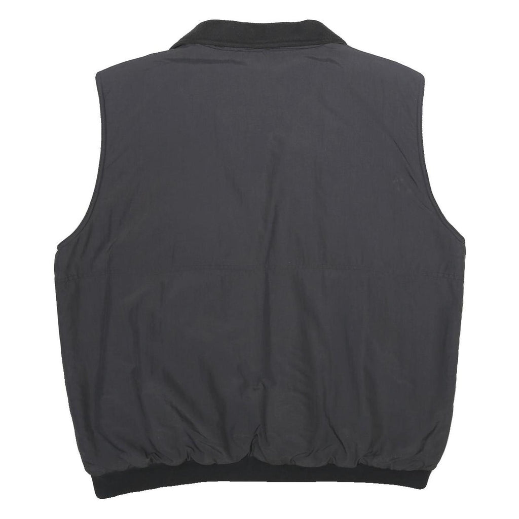 HELLY HANSEN Mens Black Nylon Jacket XL Zip Plain Utility Outdoor