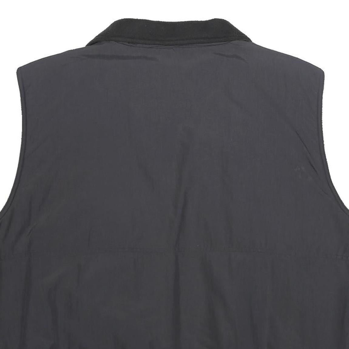 HELLY HANSEN Mens Black Nylon Jacket XL Zip Plain Utility Outdoor