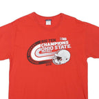 BLUE 84 Mens Red Ohio State Big Ten Champions Graphic T-Shirt L Short Sleeve