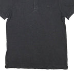 LACOSTE Mens Black Cotton Blend Short Sleeve Plain XS Polo Shirt Authentic
