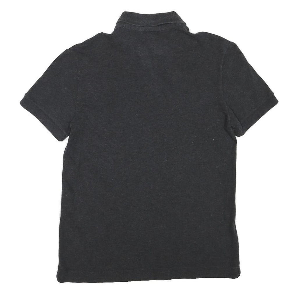 LACOSTE Mens Black Cotton Blend Short Sleeve Plain XS Polo Shirt Authentic