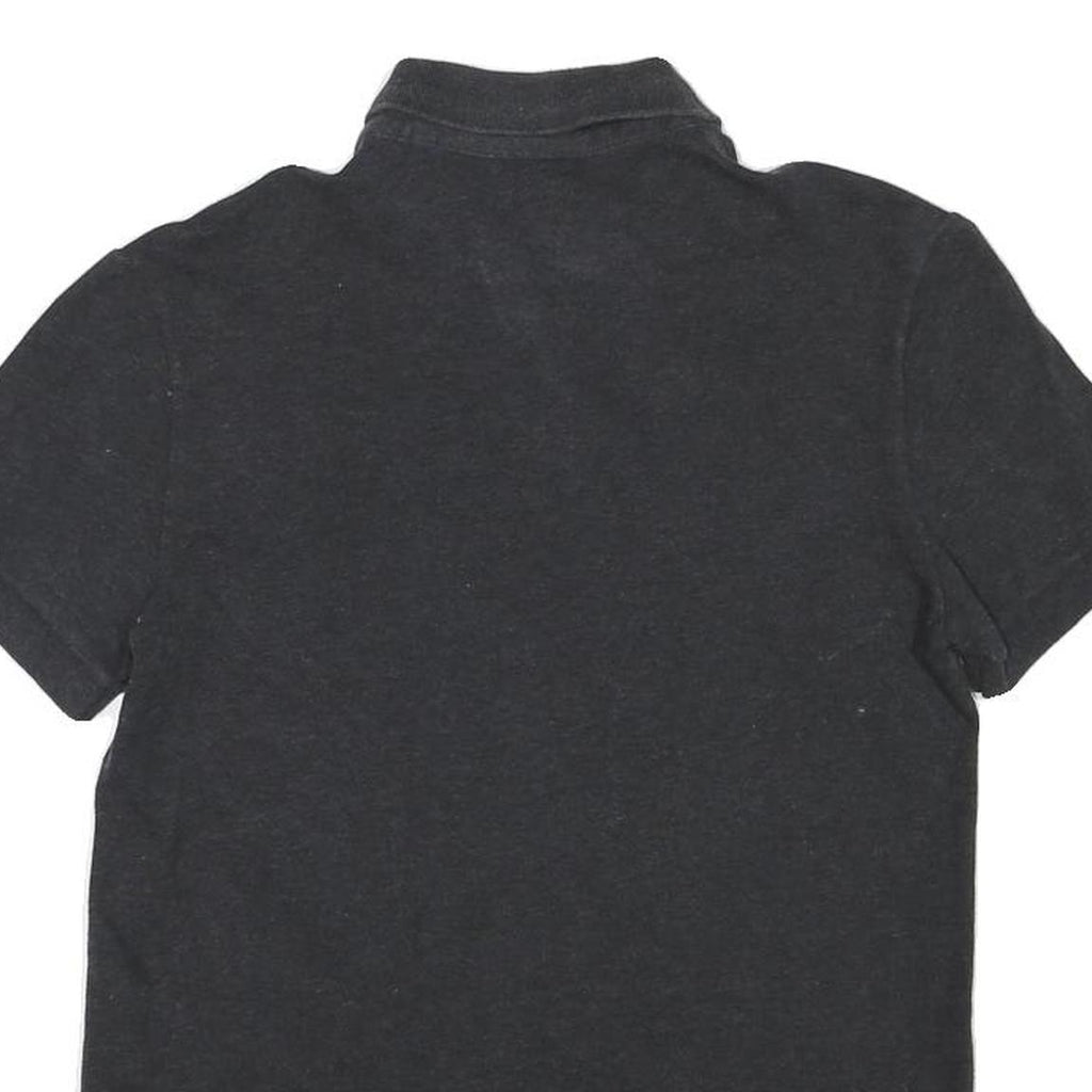 LACOSTE Mens Black Cotton Blend Short Sleeve Plain XS Polo Shirt Authentic