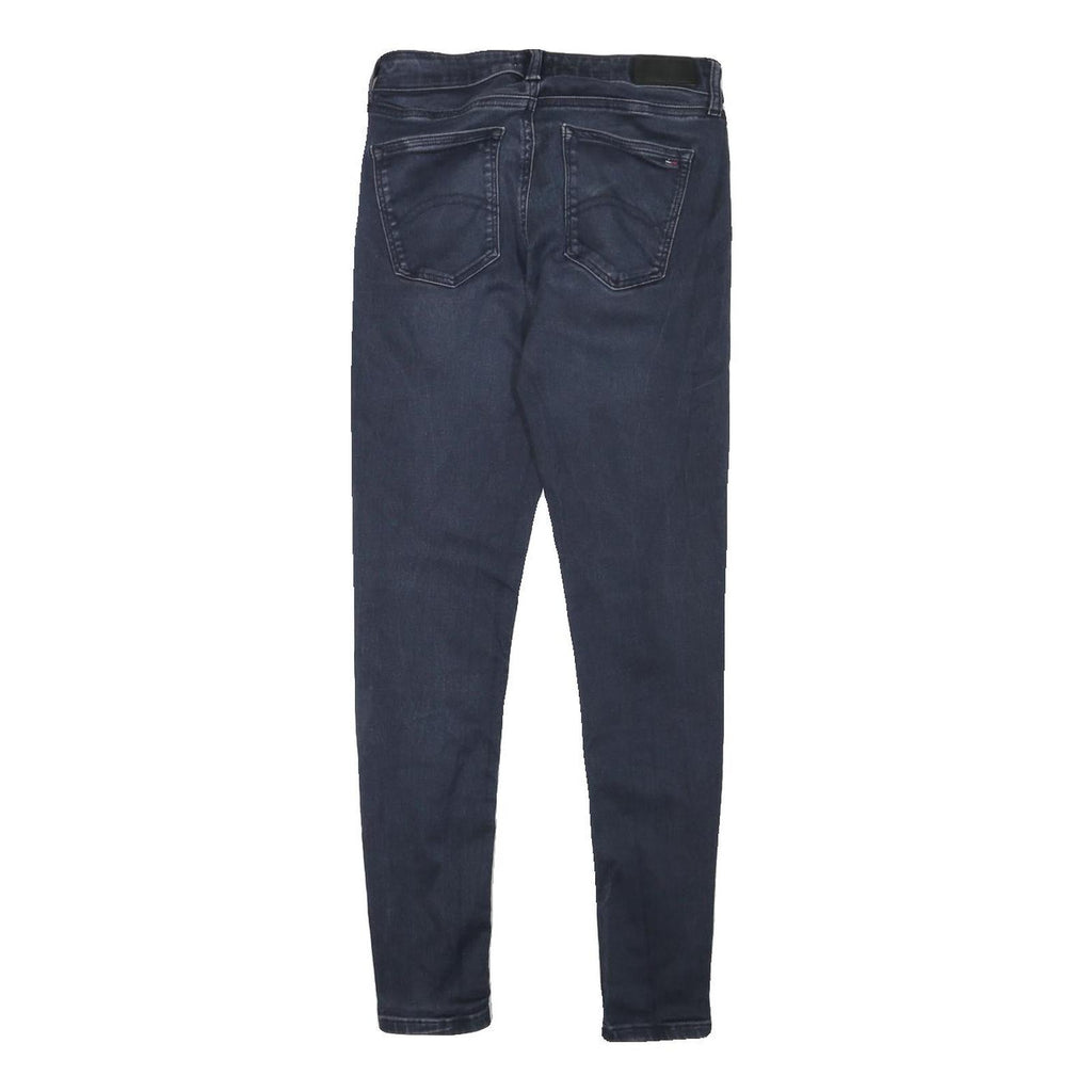 TOMMY HILFIGER Womens Jeans Blue Slim Skinny Denim Medium W25 L27 Stylish Zip