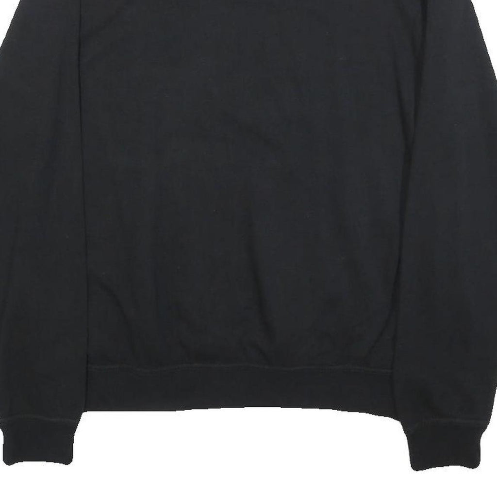 NIKE Mens Black S Crew Neck Sweatshirt Cotton Blend Pullover Casual