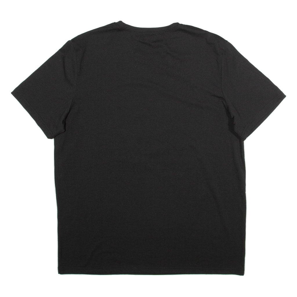 Skull Print Mens T-Shirt Black L