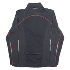 COOL RUNNING Cycling Mens Jersey Black Long Sleeve 1/4 Zip L