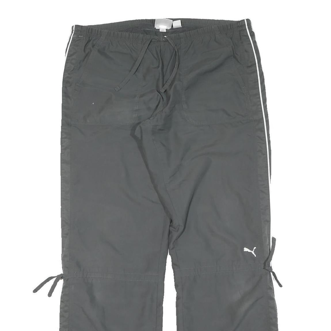 PUMA Womens Joggers Black Slim Straight UK 14 W36 L31 Sport Casual Comfort