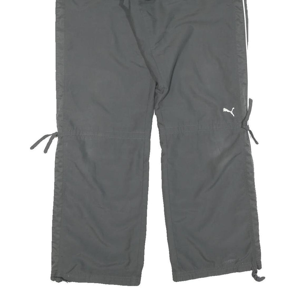 PUMA Womens Joggers Black Slim Straight UK 14 W36 L31 Sport Casual Comfort