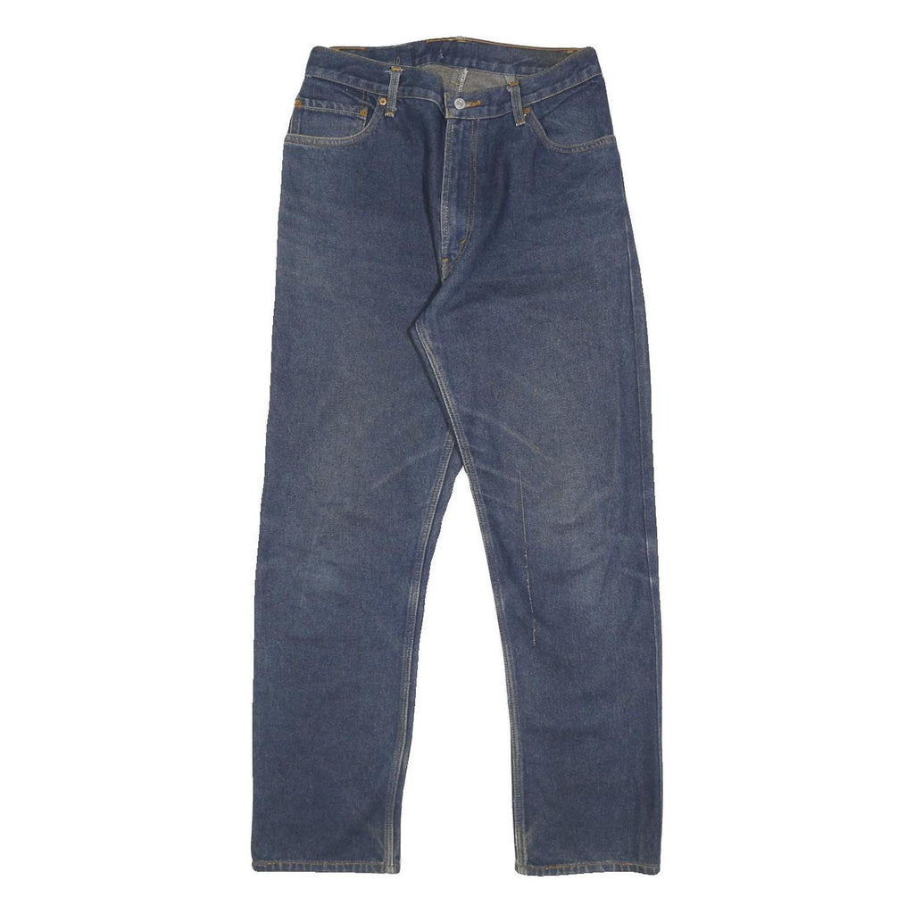 LEVI'S 505 Mens Jeans Blue Regular Straight Denim Medium W30 L32 Classic Zip