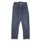 LEVI'S 505 Mens Jeans Blue Regular Straight Denim Medium W30 L32 Classic Zip