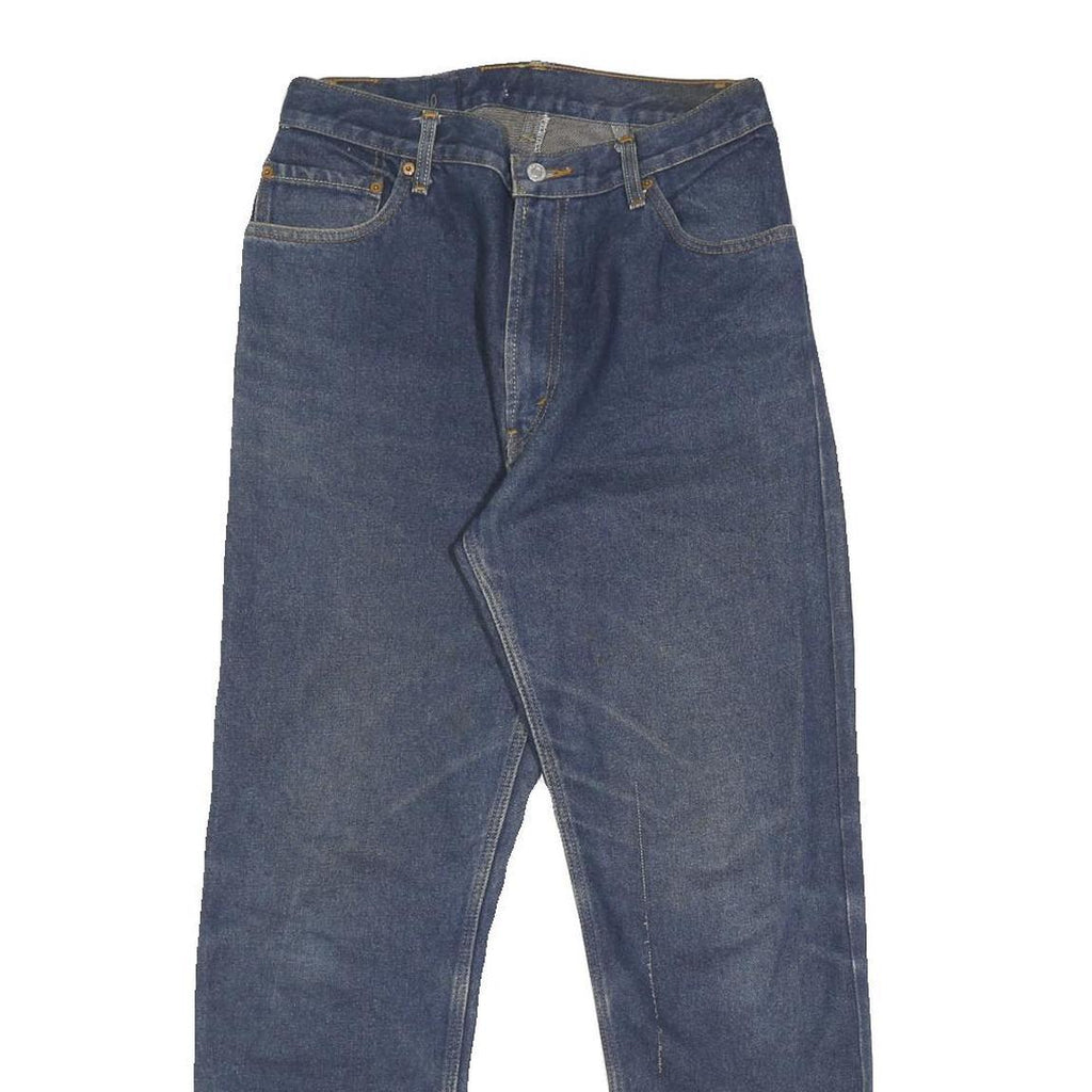 LEVI'S 505 Mens Jeans Blue Regular Straight Denim Medium W30 L32 Classic Zip
