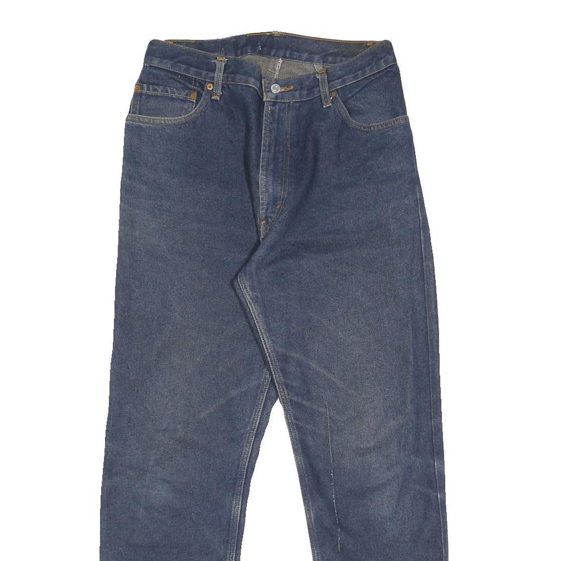 LEVI'S 505 Mens Jeans Blue Regular Straight Denim Medium W30 L32 Classic Zip