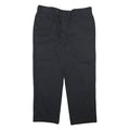 DICKIES Mens Black Regular Fit Straight Leg Trousers W40 L29 Workwear Zip