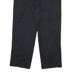 DICKIES Mens Black Regular Fit Straight Leg Trousers W40 L29 Workwear Zip