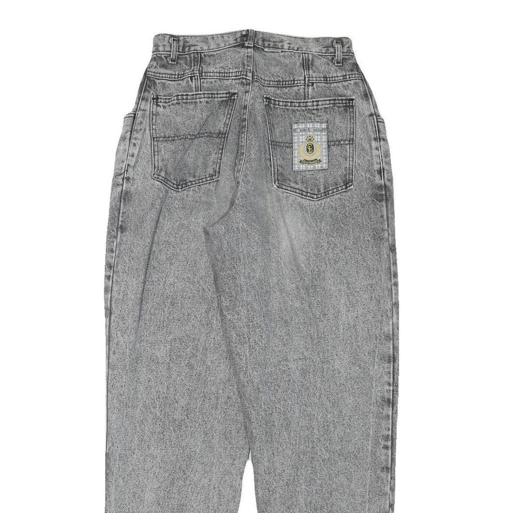 CAROLE LAURENT Womens Jeans Grey Relaxed Straight Denim Medium W27 L31 Vintage