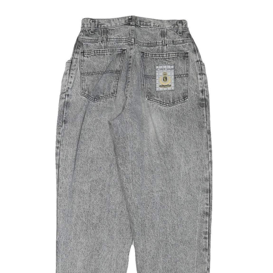 CAROLE LAURENT Womens Jeans Grey Relaxed Straight Denim Medium W27 L31 Vintage