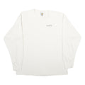 CARHARTT Mens White Crew Neck Sweatshirt 2XL Cotton Pullover Casual Workwear