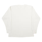 CARHARTT Mens White Crew Neck Sweatshirt 2XL Cotton Pullover Casual Workwear