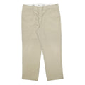 DICKIES Mens Cotton Blend Beige Regular Regular Fit Trousers W38 L29 Casual
