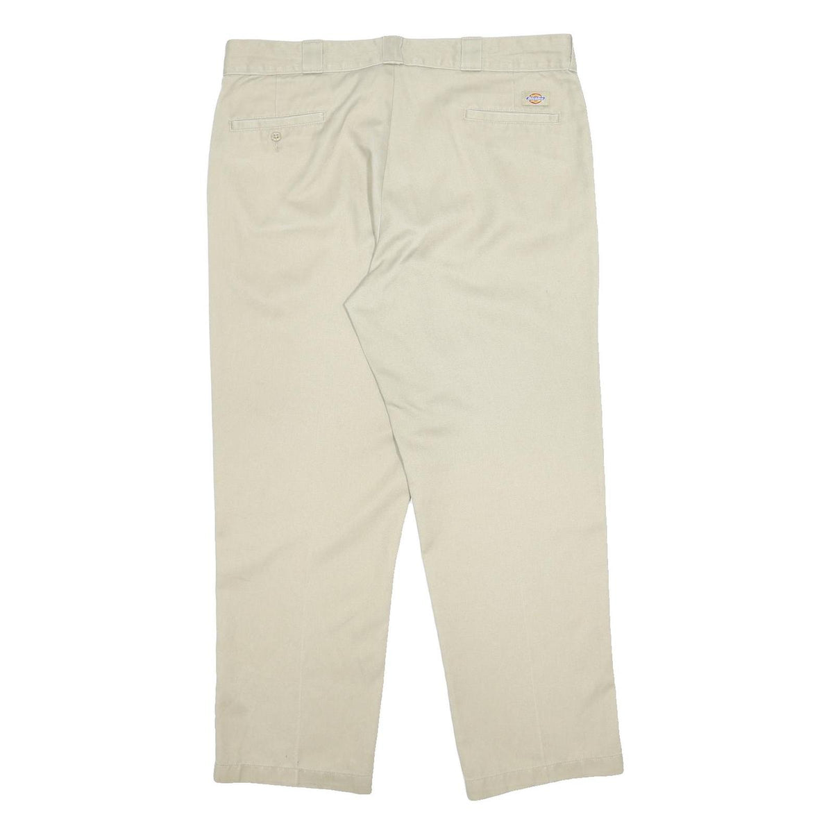 DICKIES Mens Cotton Blend Beige Regular Regular Fit Trousers W38 L29 Casual