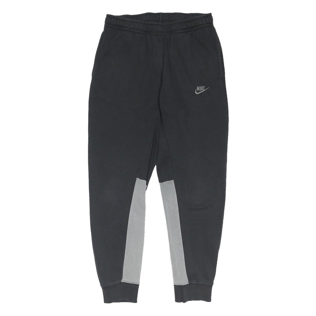 NIKE Mens Joggers Black & Grey Cotton Blend Slim Tapered M W29 L29 Sportswear
