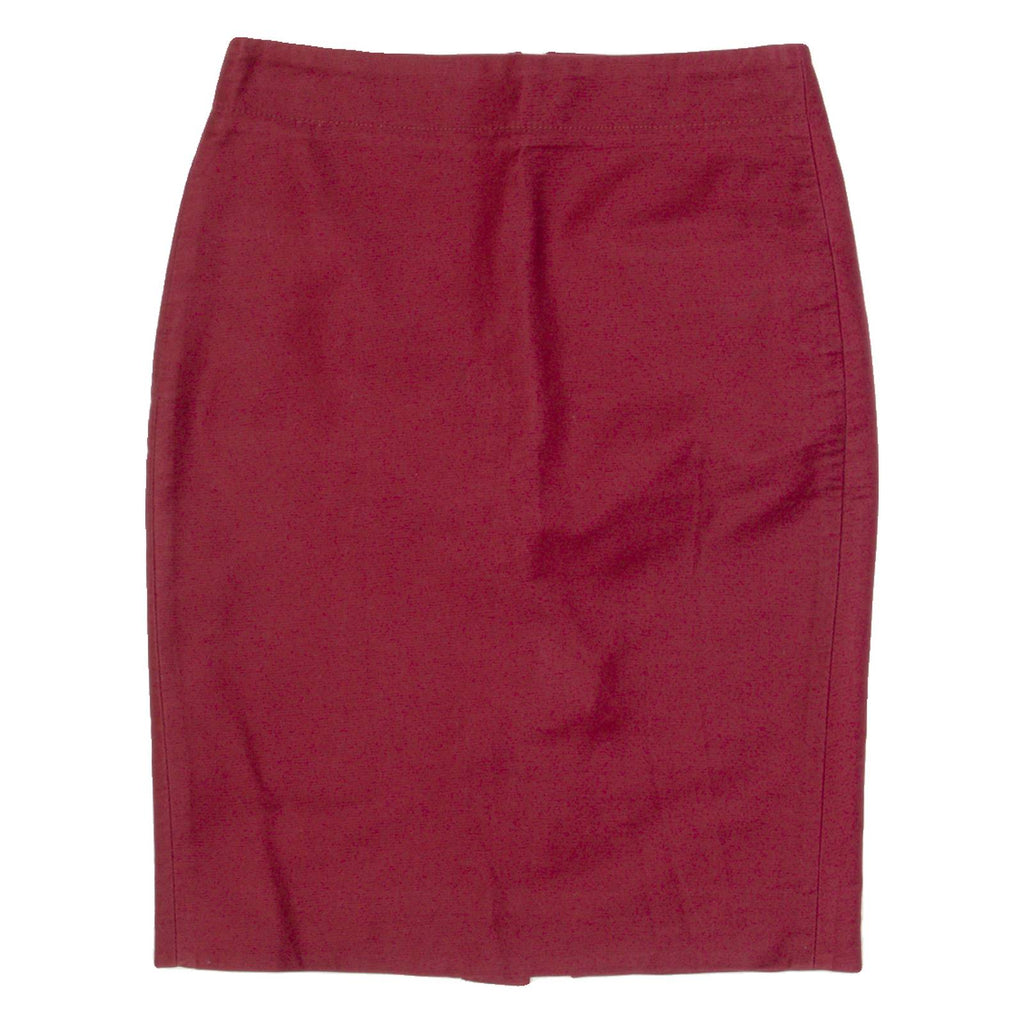 J.CREW Womens Pencil Skirt Red Knee Length S