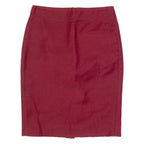 J.CREW Womens Pencil Skirt Red Knee Length S