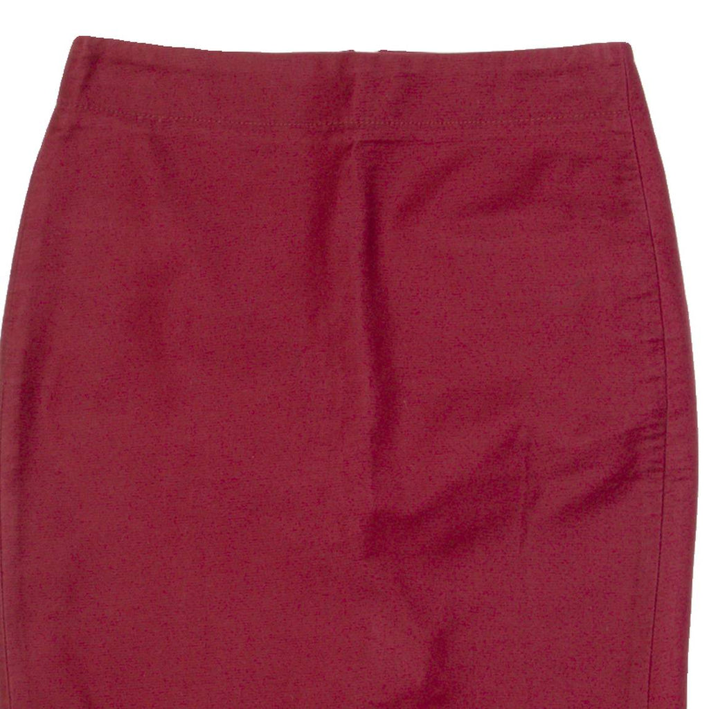 J.CREW Womens Pencil Skirt Red Knee Length S
