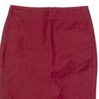 J.CREW Womens Pencil Skirt Red Knee Length S