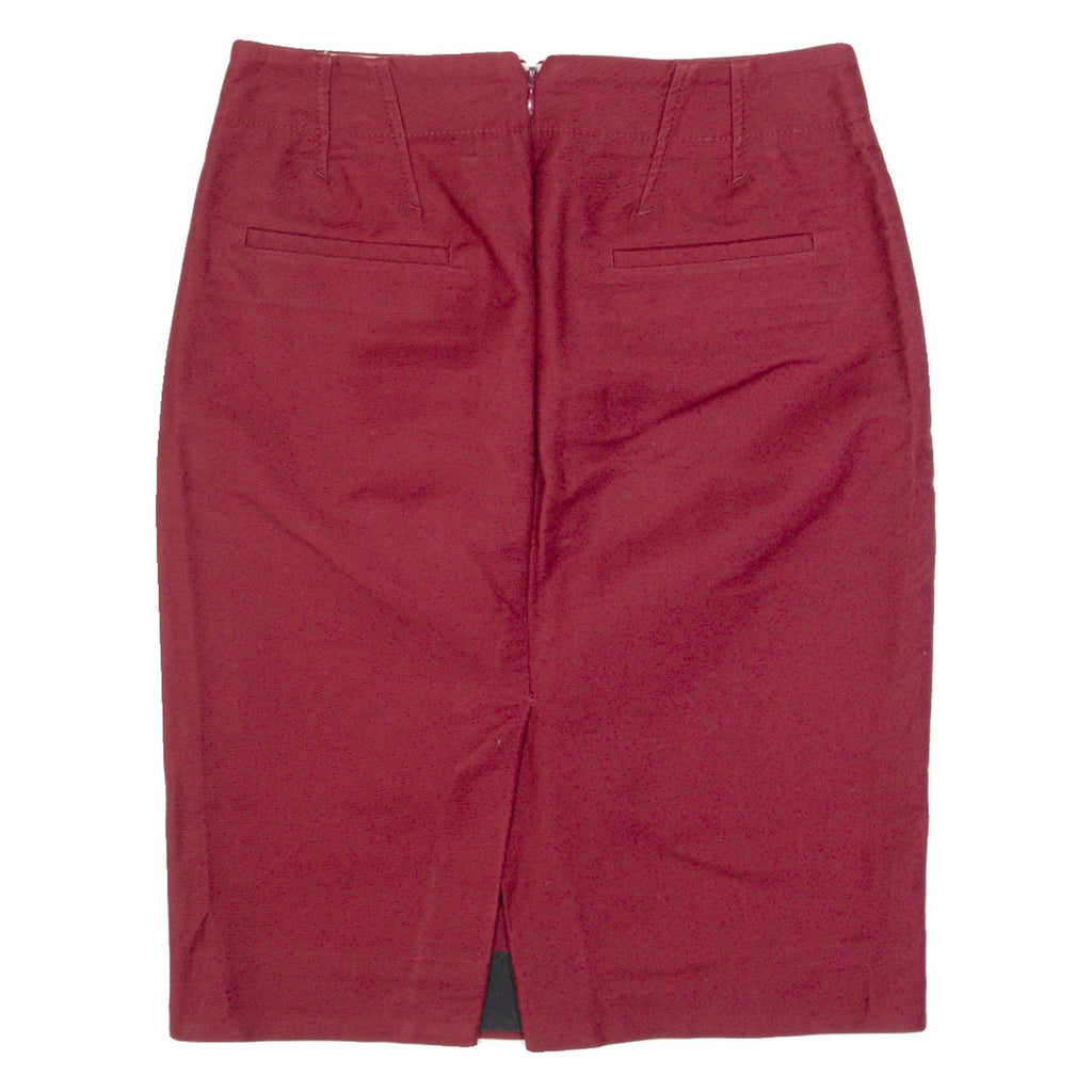 J.CREW Womens Pencil Skirt Red Knee Length S