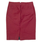 J.CREW Womens Pencil Skirt Red Knee Length S