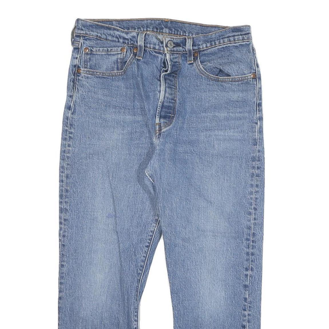 LEVI'S 501 Womens Jeans Blue Regular Straight Denim Medium W30 L25 Classic