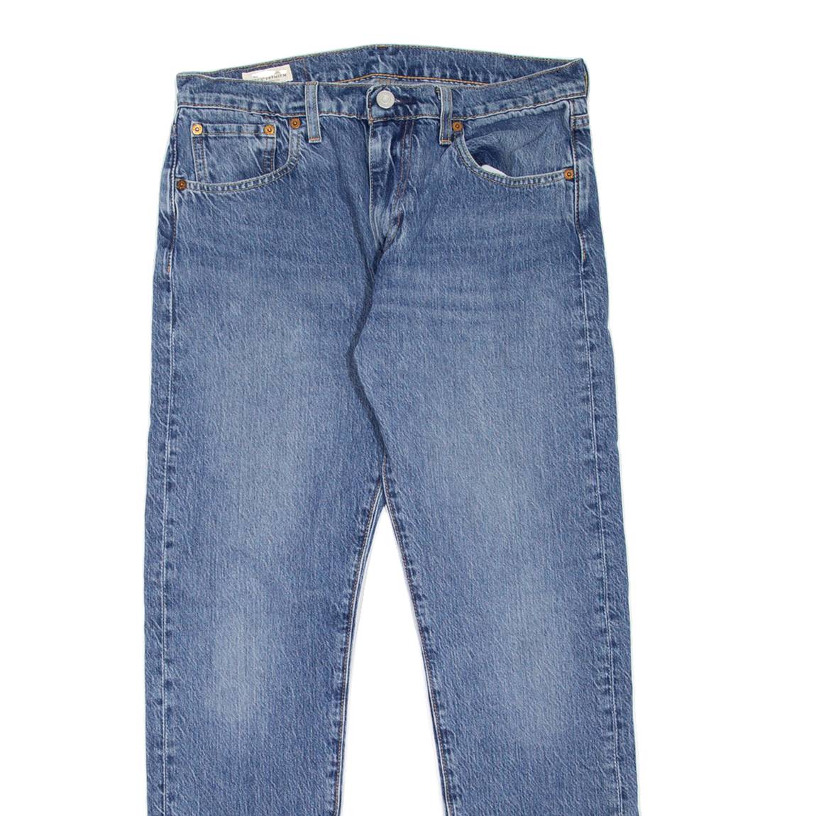 LEVI'S 512 BIG E Jeans Mens Blue Slim Tapered Stone Wash W30 L30