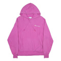 CHAMPION REVERSE WEAVE Womens Pink Pullover Hoodie M Classic Logo Cotton Blend