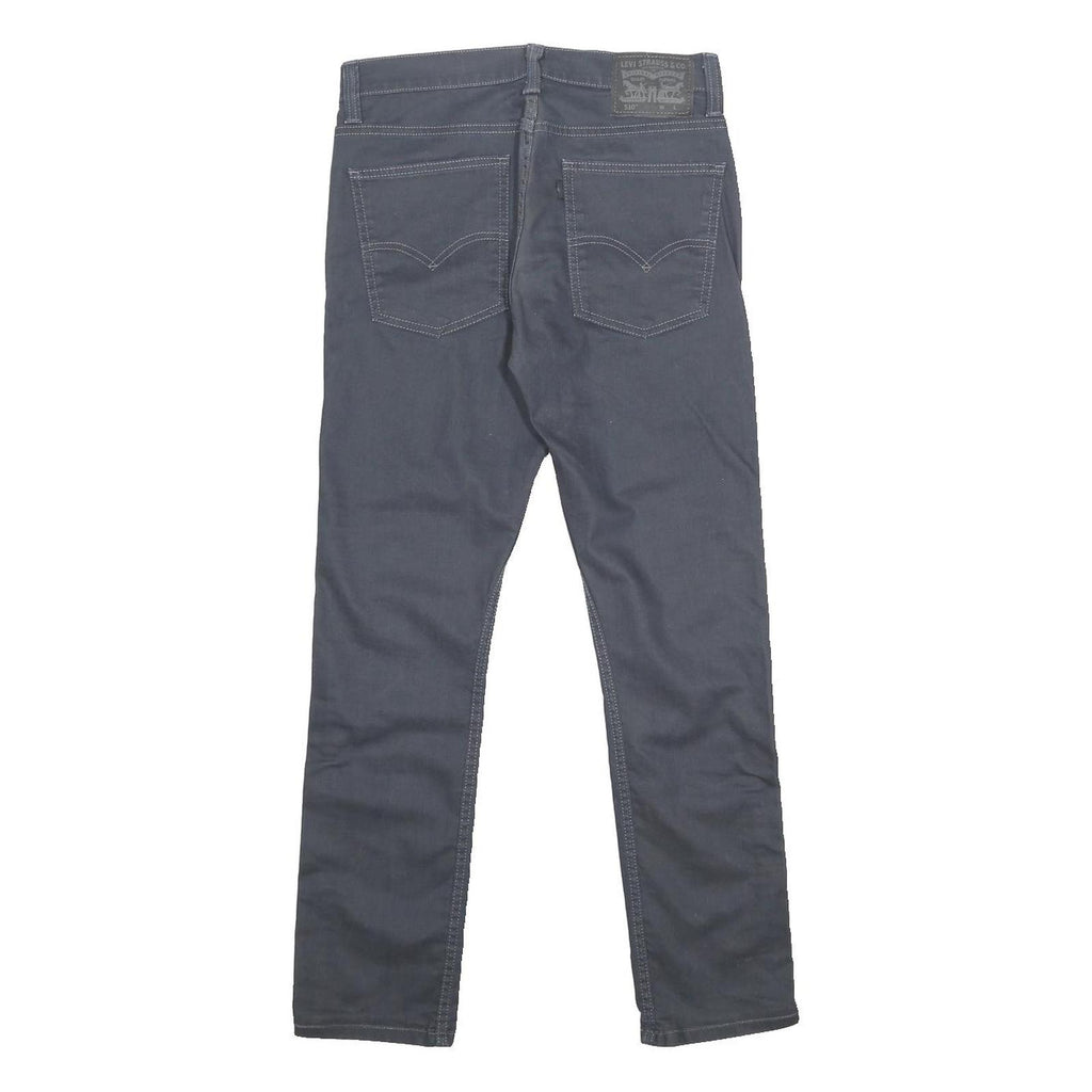 LEVI'S 510 Mens Jeans Black Slim Skinny Denim W31 L29 Stretch Cotton Blend