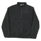 FILA Womens Black Athletic Zip Jacket 2XL Polyester Plain Comfortable