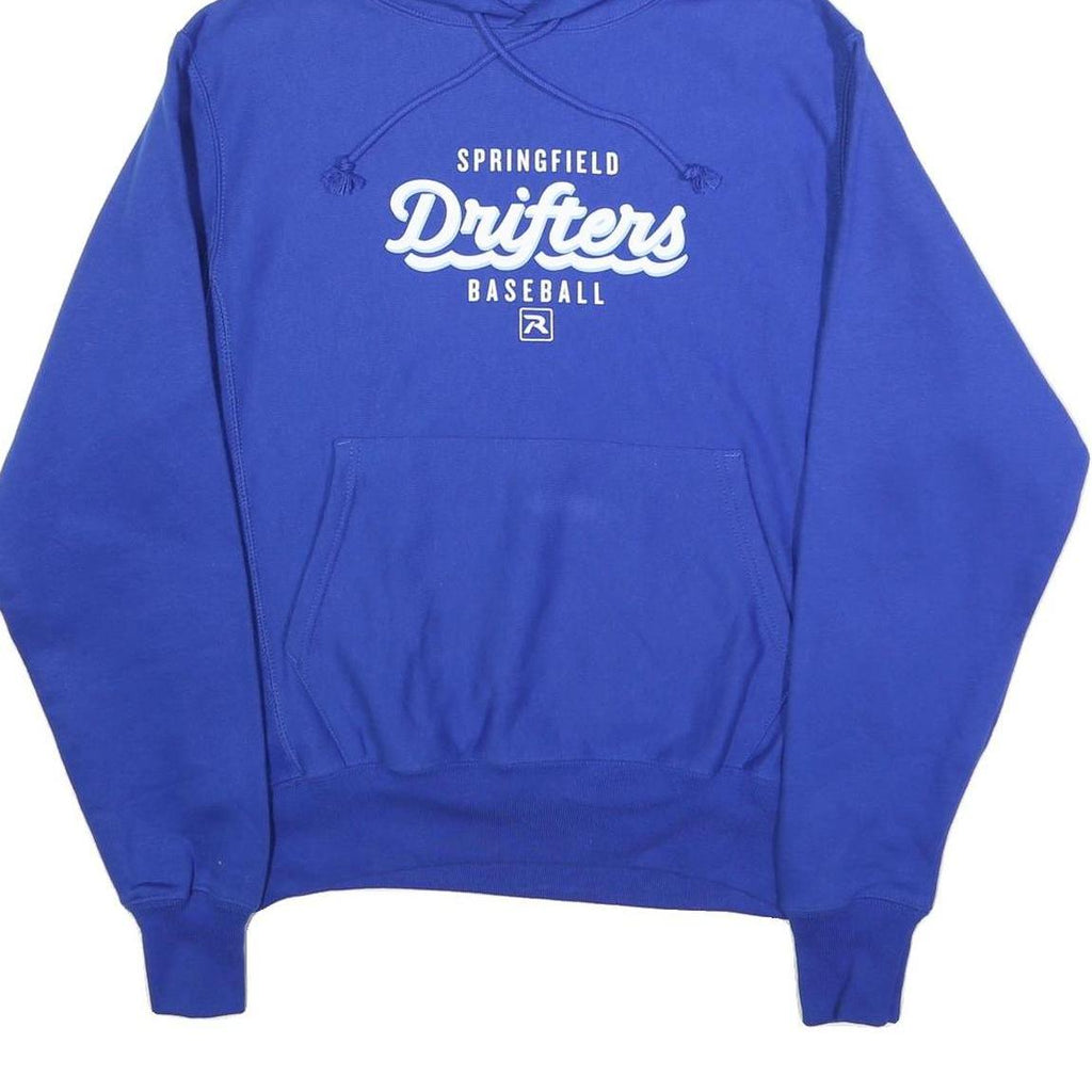 CHAMPION REVERSE WEAVE Mens Blue Springfield Drifters Baseball Pullover Hoodie S